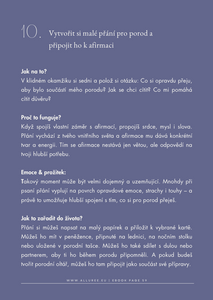 E-book: Jak pracovat s afirmacemi - praktický průvodce pro období těhotenství, porodu a šestinedělí